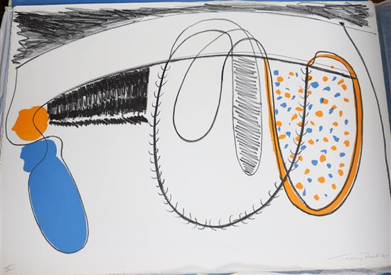Portfolio of Prints by British Artists 1975 Sandra Blow, Terry Frost, Victor Pasmore, John Piper, 27 x 19in.